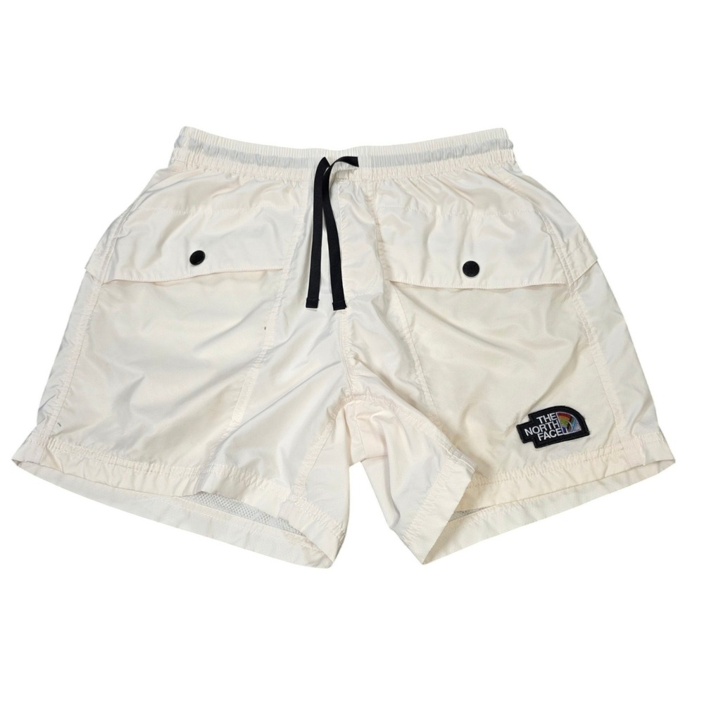 The North Face Class V Water Shorts Women's Size XS Gardenia White Pride Log